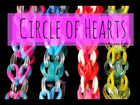Rainbow loom heart bracelet discount
