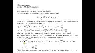 9 4 Ionic Strength and Activities of Solvated Ions
