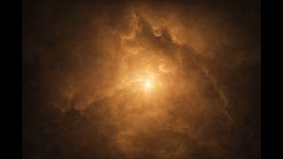 Sleep & Relax 🟠 Orange Nebula 1 Hour Brown Noise 📺 TV Background