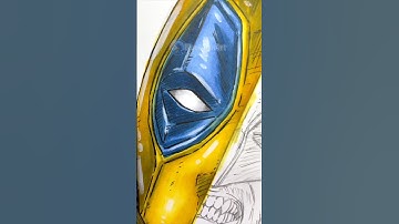 Drawing Deadpool Vs Wolverine ♥️ Color Swap Art 💛 #deadpool3 #art #shorts