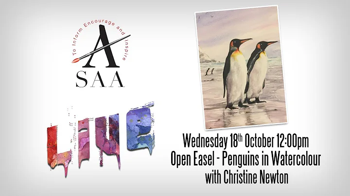 SAA LIVE - Open Easel - Penguins in Watercolour Pa...