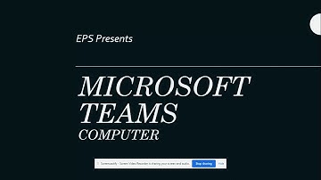 EPS Computer Tutorial 2:  Microsoft Teams Download