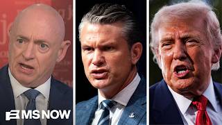 Sen. Kelly SLAMS Hegseth: One thing he is very, very good at 'kissing Donald Trump's a**'