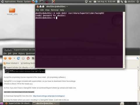 Part 1 installing SwingOSC on Ubuntu 10.04 -downloading