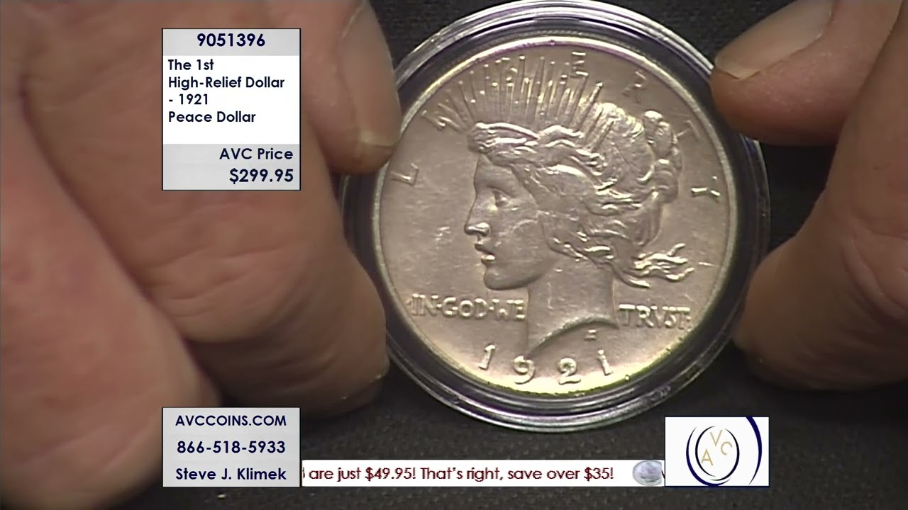 The 1st High-Relief Dollar - 1921 Peace Dollar