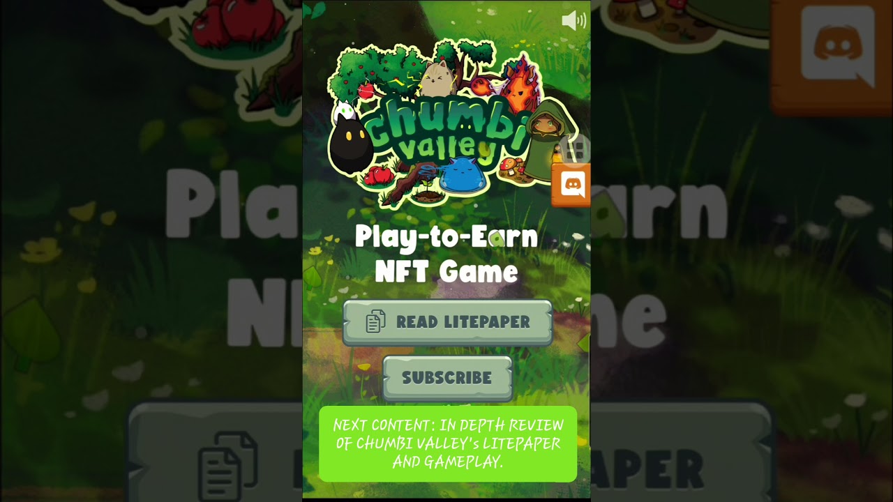 UPCOMING VIDEO: IN DEPTH REVIEW OF CHUMBI VALLEY's LITEPAPER AND GAMEPLAY