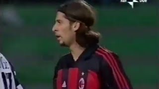 Ümit Davala. Milan formasıyla oynadığı maçlar. Serie A 2001-02