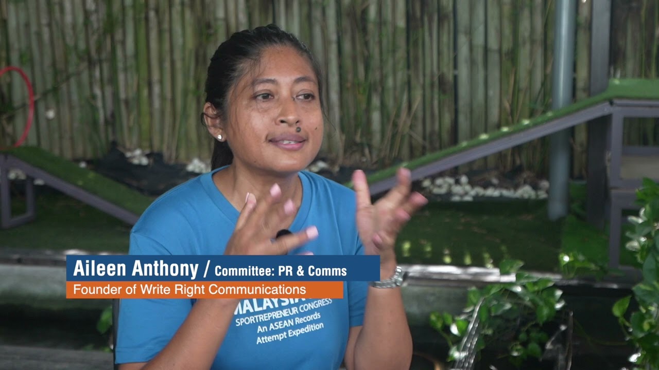 Interview with Aileen Anthony, PR & Comms Committee of the MALAYSIA SME Sportrepreneur Congress.