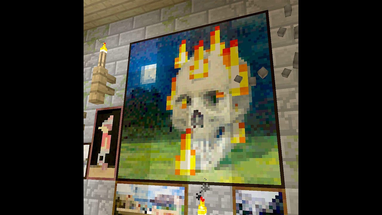 Оригинальные картины из майнкрафта