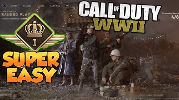 The EASY WAY To "Party Up/Play With Friends" In Ranked Play! (Call Of Duty: WWII)