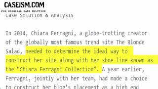 The Blonde Salad Case Solution & Analysis Caseism.com