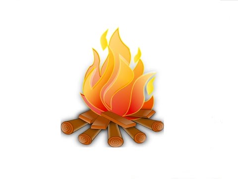 How to Draw a bonfire / Как нарисовать костер