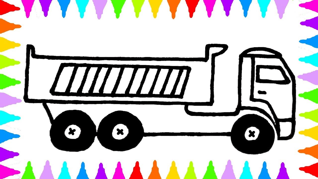 Dump Truck Coloring Pages |  Coloring Vehicles