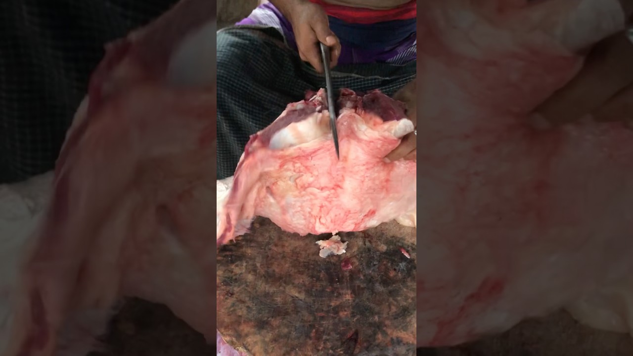 Awesome beef rib cutting experience 