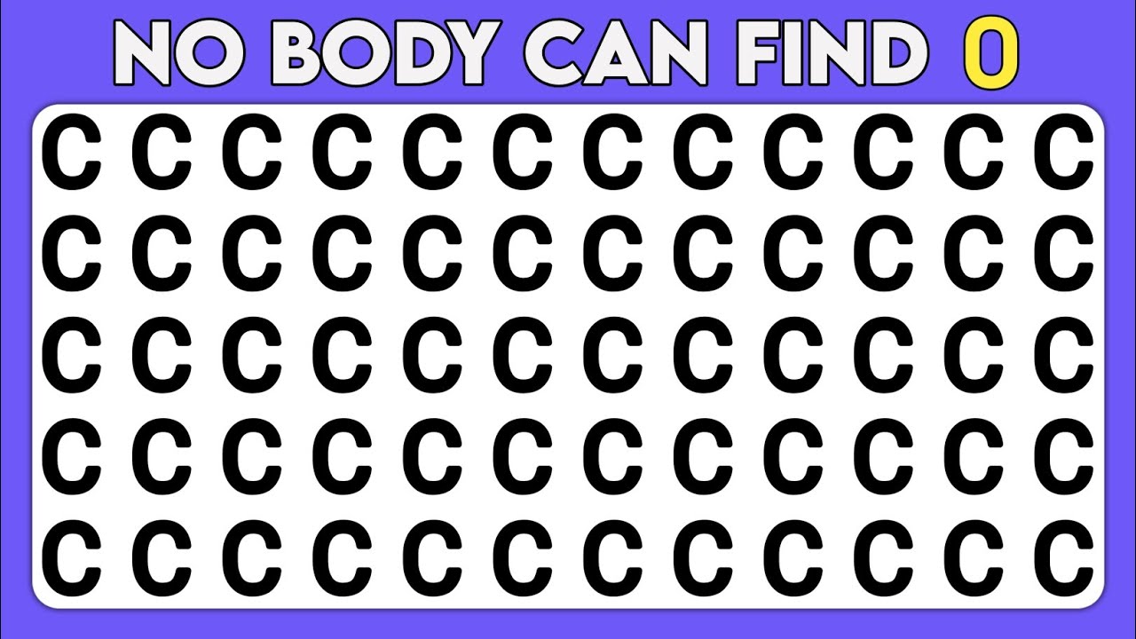 Find The Odd One Out - Number and Letter Genius Edition | Observation ...