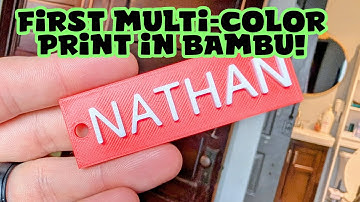 Stop Printing in One Color! Multi-Color Keychain Tutorial for Beginners Bambu Studio