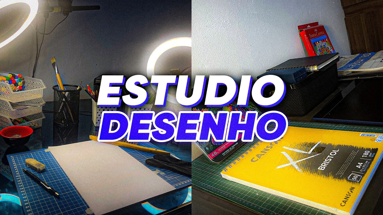 MEU STUDIO de DESENHOS COMPLETO!