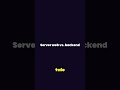 Server web vs. backend (application server) #programare #programator #invatapeyoutube #romania