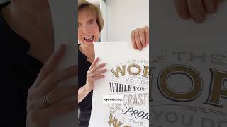 Procrastinator Poster with Distressed Foil