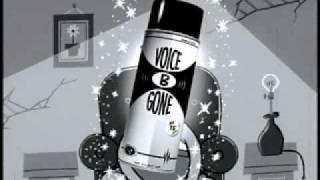 "Voice B Gone", a short animation by David Wasson, from MTV's Cartoon Sushi