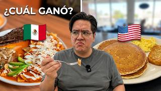 Comí el desayuno más típico de México y de EE.UU. ¿Cuál ganó?