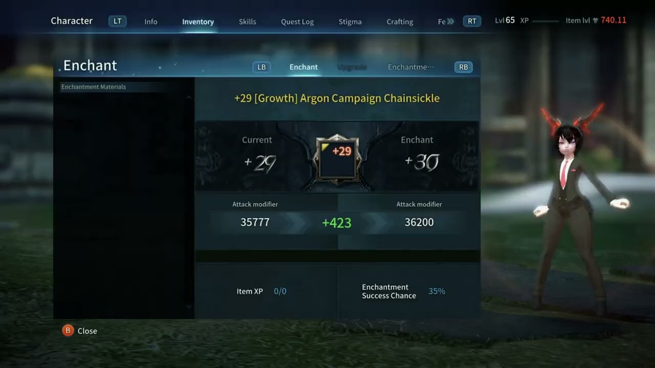 Tera upgrading New Gear Weapon From 1 To 35!