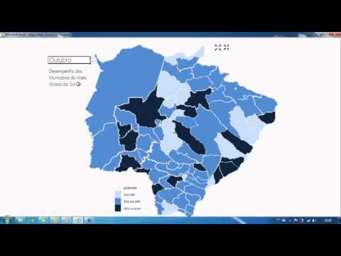 Mapa Mato Grosso do Sul Excel