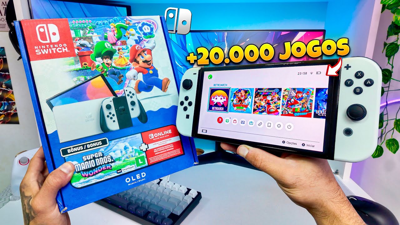 COMPREI um NINTENDO SWITCH DESBLOQUEADO em 2026! (ainda vale?)