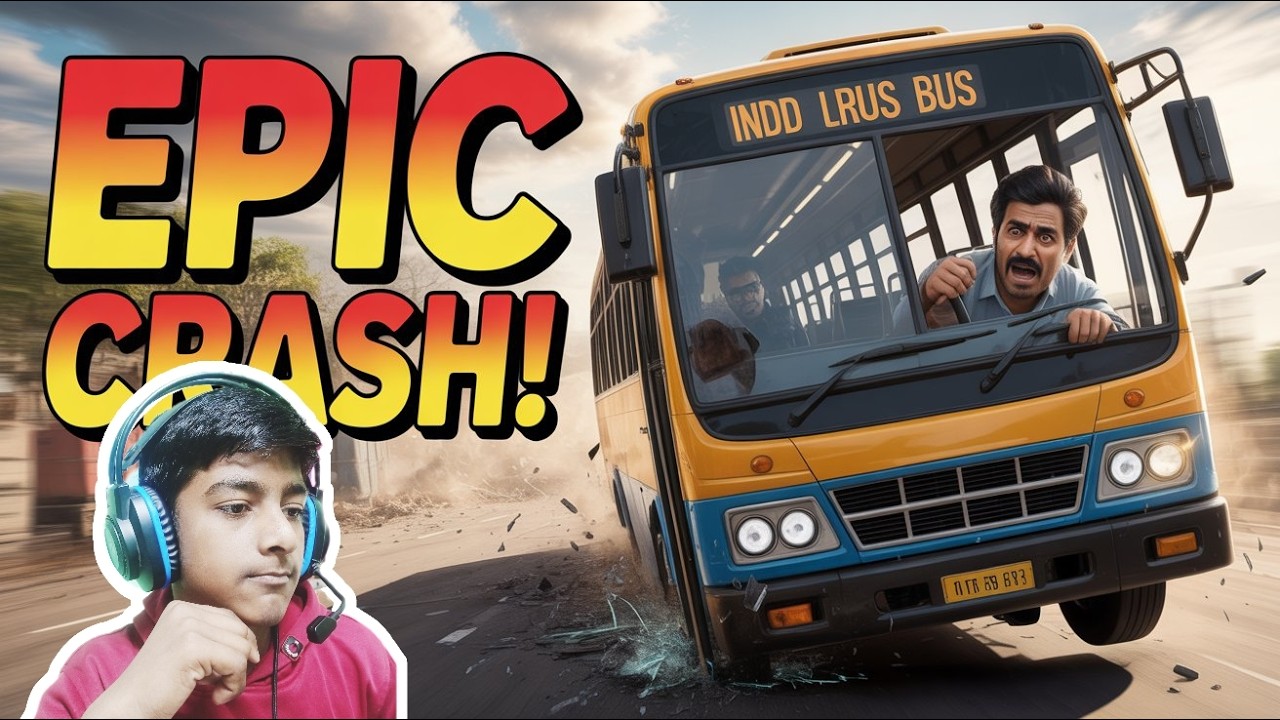 bus chalate samay crash hua # video # bus sim indo # viral