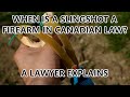 Is a slingshot a firearm in Canadian law?  A lawyer explains.