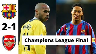 Barcelona vs Arsenal 2-1 UCL Final 2006 All Goals & Full Match