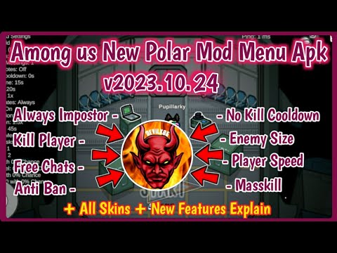 Among us Polar V2022.8.25 Mod Menu, Show Impostor, Masskill, Player Size
