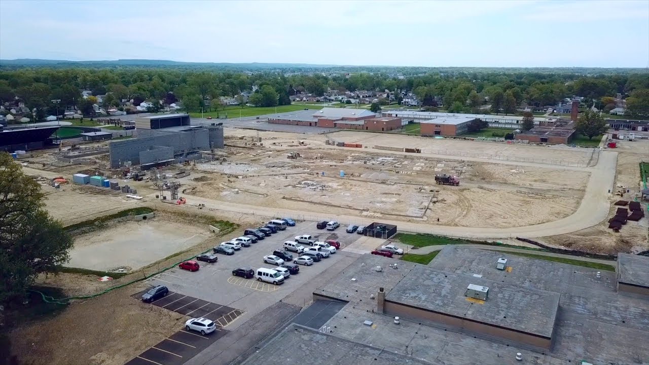 Eastlake North High School Construction Aerial Video May 19, 2018
