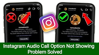 Instagram Audio Call Option Not Showing Problem | instagram Audio / Video Call Not Working Fix 