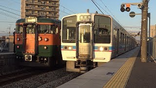 【4K】JR瀬戸大橋線　普通列車6000系電車　備前西市駅発車