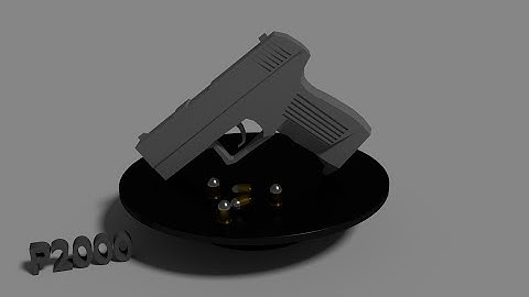 CS:GO P2000 Low Poly Blender Model