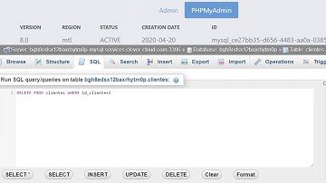 MySQL (MariaDB) - ELIMINAR BD