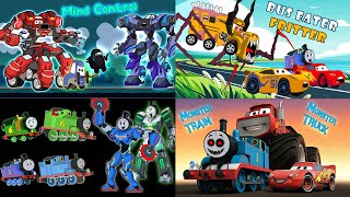 Ultimate Robot Train VS Robot Car Showdown | Music Mix MEME screenshot 4