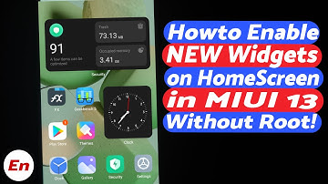 How to Enable NEW MIUI 13 Widgets on Home Screen Without Root