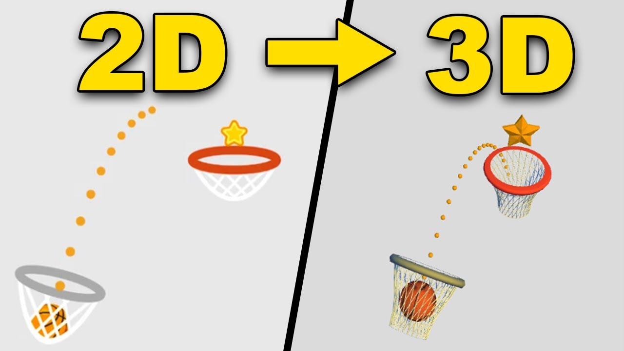 я сделал игру DUNK SHOT, но в 3D