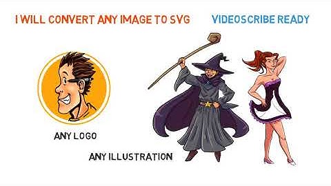 Convert any image to svg videoscribe ready