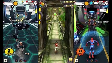 Spider-Man Unlimited Vs Temple Run 2 Lost Jungle Vs Spider-Man Unlimited - Endless Run Gameplay