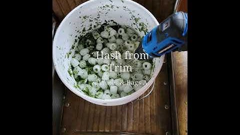 Making All Natural Bubble Hash for pain