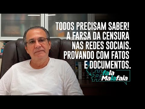 TODOS PRECISAM SABER! A farsa da censura nas redes sociais. Provando com fatos e documentos.