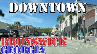 Brunswick  Georgia  4K Downtown Drive