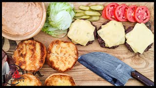 (5)برجر بالبيكون والبصل المكرمل (فيديو قصير) -Smoothy burger with bacon&caramelized (Short Video)