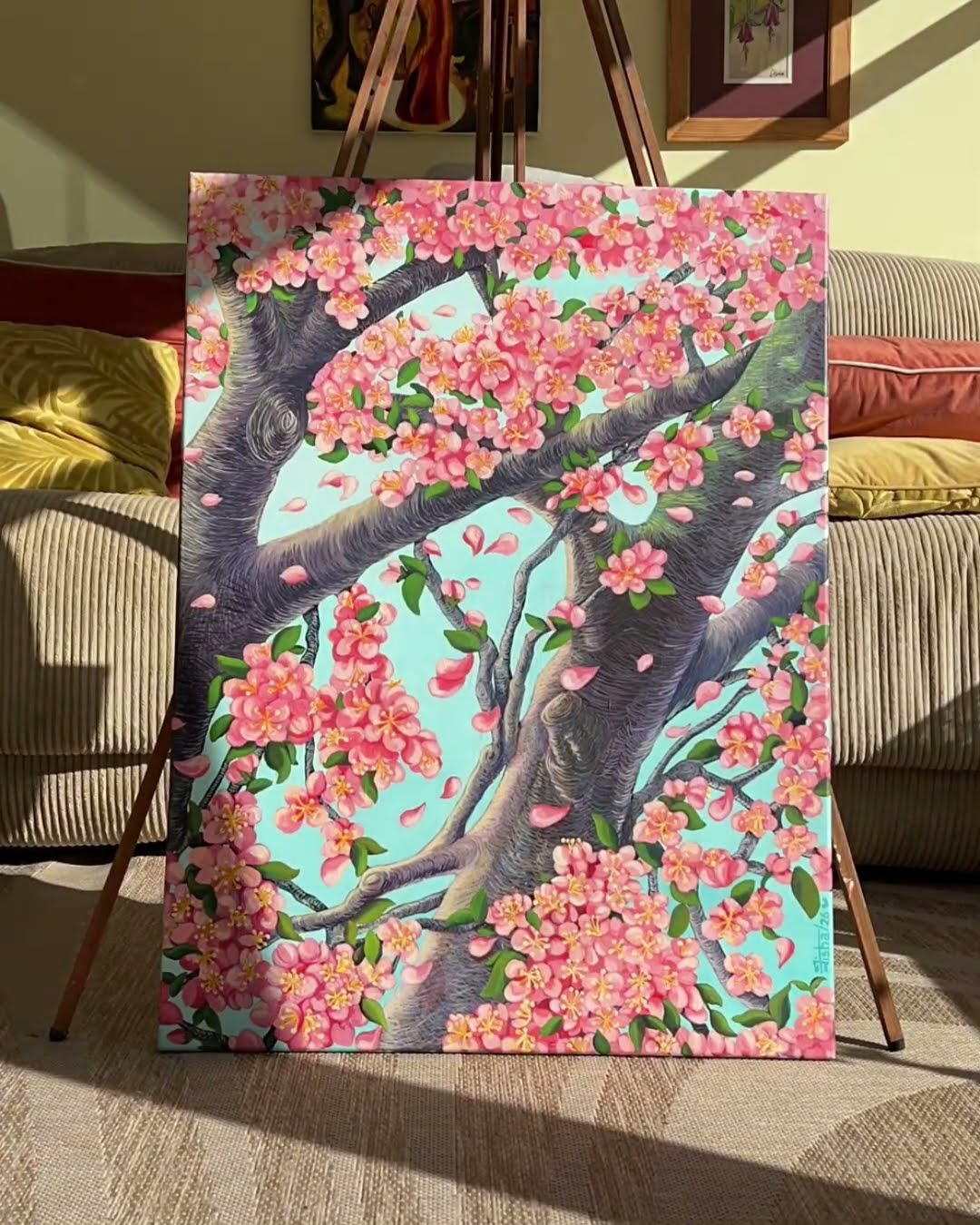 Acrylic Painting,Colour-Changing Leaves | 24 × 32 - Image 2