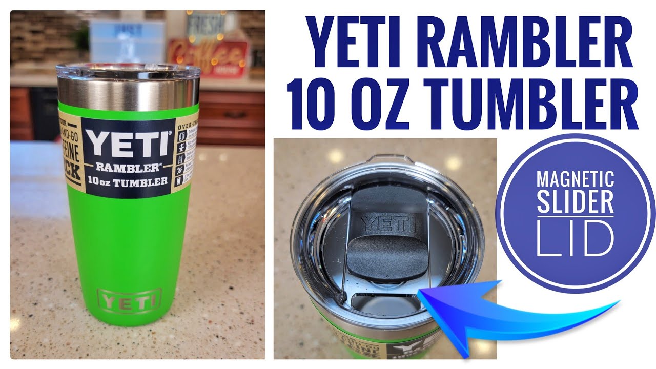 YETI Rambler 10oz Tumbler YETI MAGSLIDER LID! Canopy Green