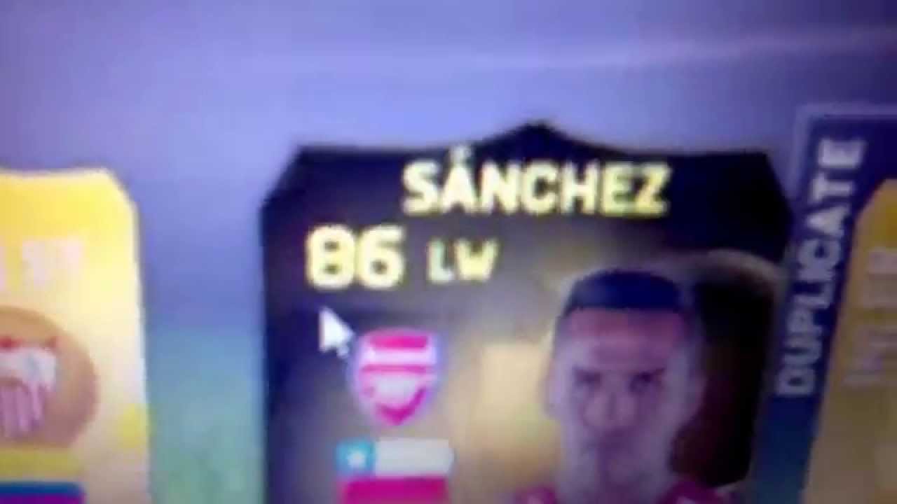 Inform Sanchez in a pack ~FIFA 15