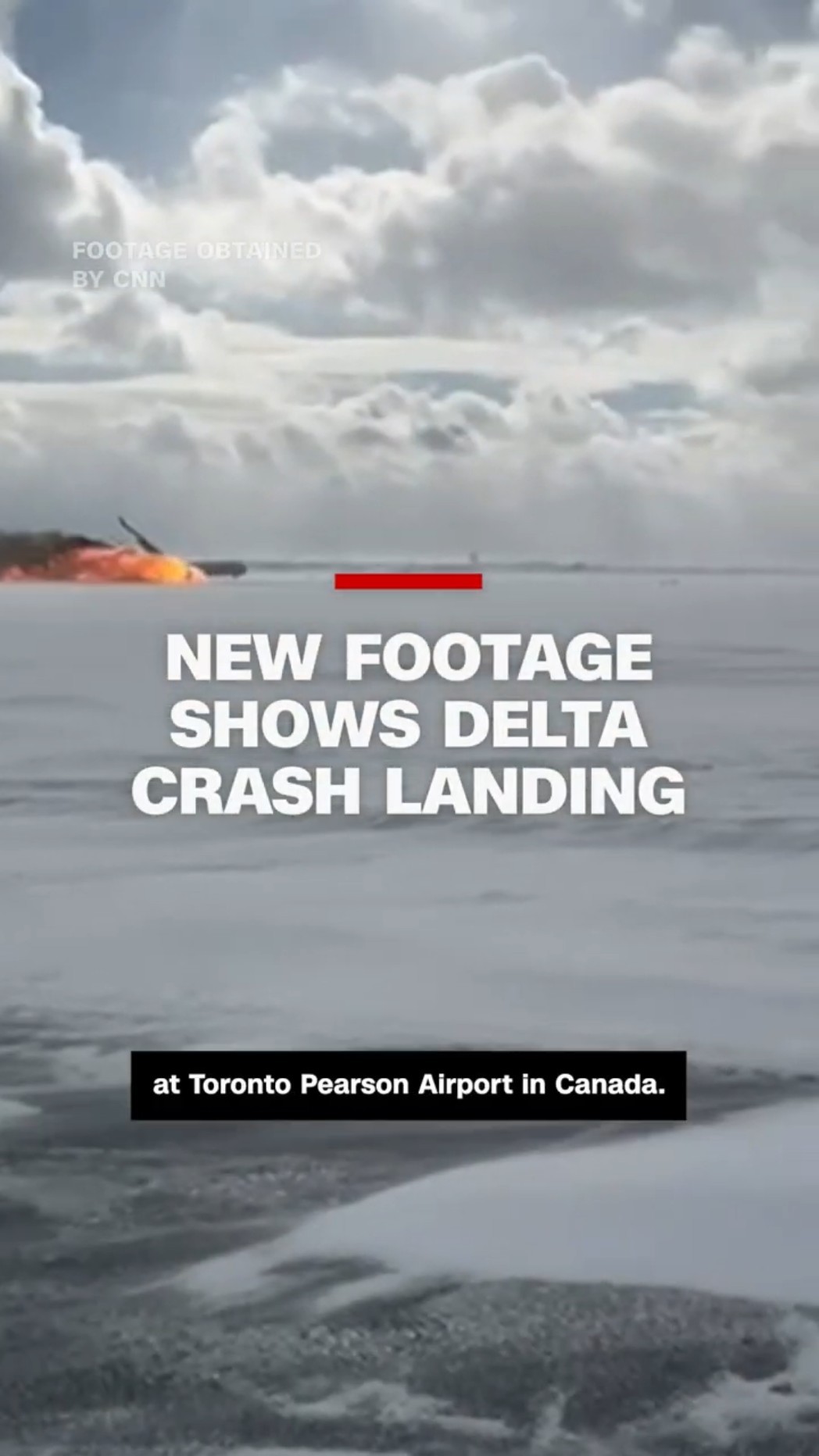 New footage shows Delta crash landing